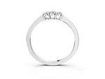 Platinum Three-Stone Round Diamond Tension Set Solitaire Band with Prong Setting_15