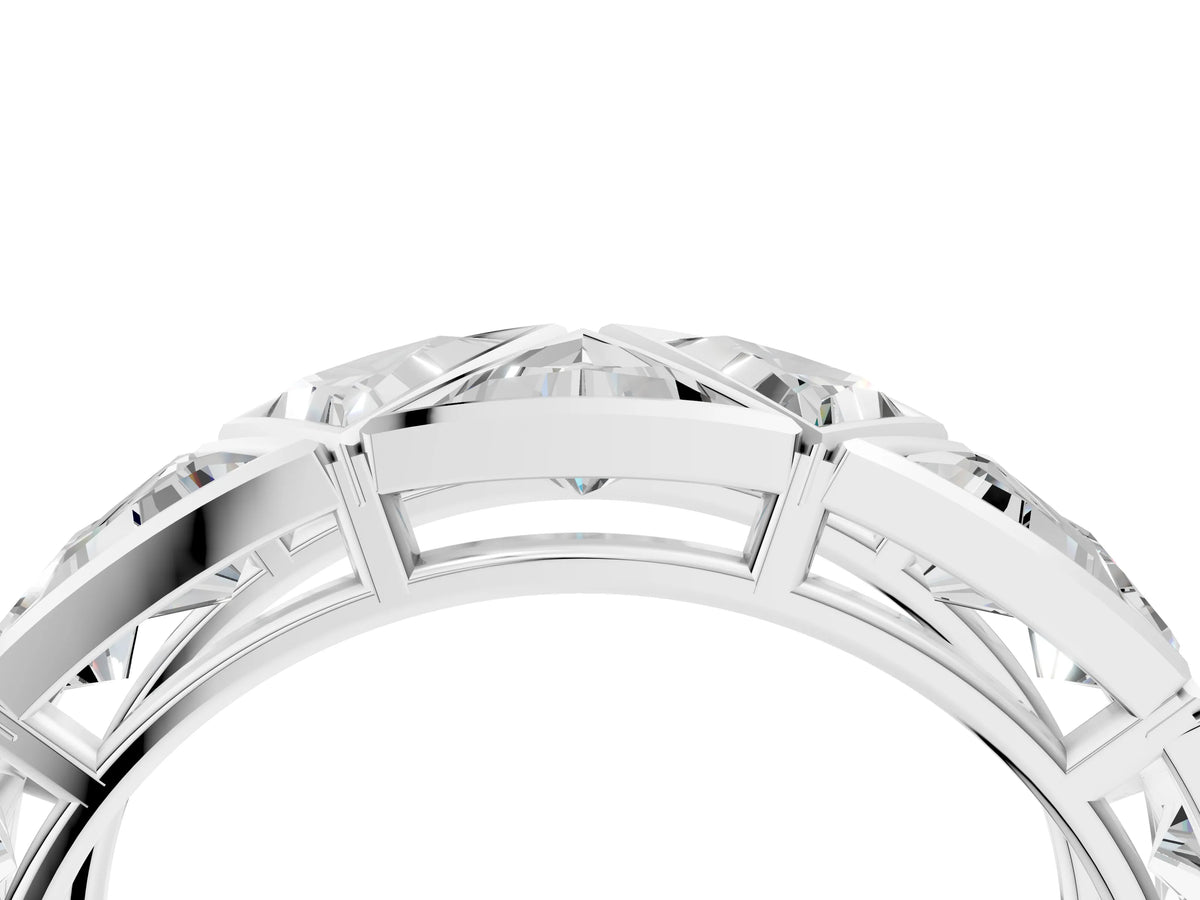 Platinum Triangle Diamond Geometric Mens Band_10