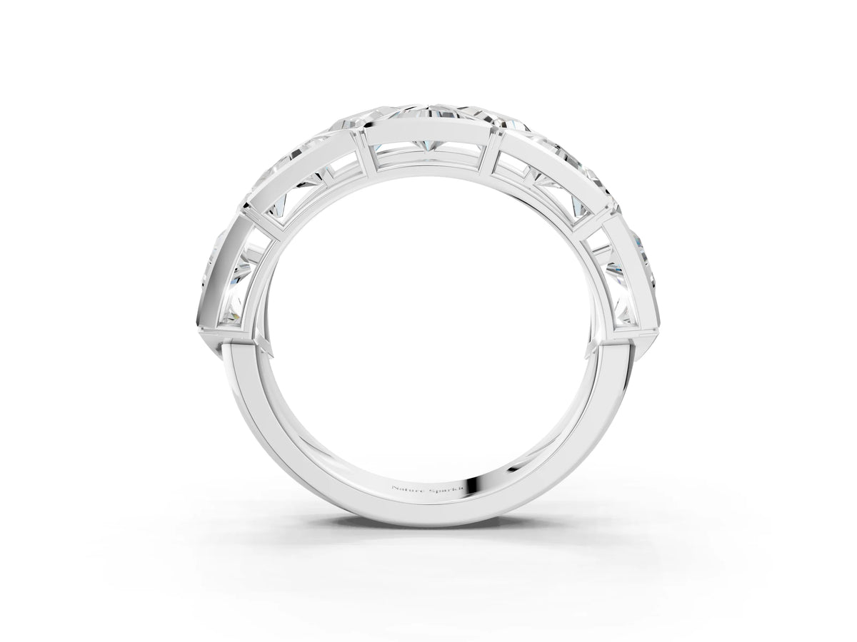 Platinum Triangle Diamond Geometric Mens Band_9
