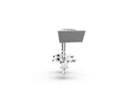 Platinum Trillion Diamond Bezel-Set Solitaire Stud Earrings_5