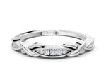 Platinum Twisted Marquise Diamond Pavé Band with Shared Prong Setting_6