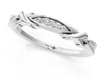 Platinum Twisted Marquise Diamond Pavé Band with Shared Prong Setting_7