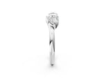Platinum Two-Stone Pear Diamond Bypass Ring with Prong Setting_14