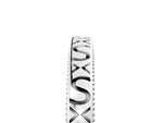 Platinum Vintage Engraved Milgrain Band_17