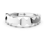 Platinum Zigzag Chevron Band with No Stone_12