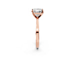Princess Cut Diamond Solitaire Engagement Ring in Rose gold with Prong Setting_14