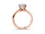 Princess Cut Diamond Solitaire Engagement Ring in Rose gold with Prong Setting_15