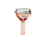 Princess Cut Diamond Solitaire Engagement Ring in Rose gold with Prong Setting_17