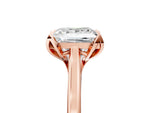 Princess Cut Diamond Solitaire Ring in Rose gold with Flower Prong Setting_23