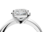 Princess Cut Diamond Solitaire Ring in White gold with Prong Setting and Rounded Band_22
