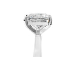 Radiant Cut Diamond Solitaire Engagement Ring in White gold with Prong Setting_17