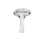 Radiant Cut Diamond Solitaire Ring in White gold with Flower Prong Setting_11
