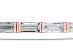 Rose gold Baguette Cut Diamond Bar Set Tennis Bracelet_1