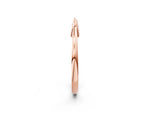 Rose gold Bamboo-Inspired Plain Metal Band_2
