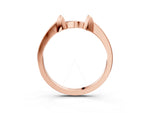 Rose gold Bamboo-Inspired Plain Metal Band_3