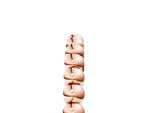 Rose gold Beaded Round Stone Eternity Band with Bezel Setting_5