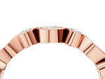 Rose gold Bezel Set Marquise and Round Diamond Stackable Band_4