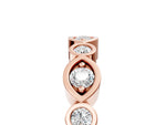 Rose gold Bezel Set Mixed Shape Diamond Eternity Band_5