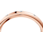 Rose gold Bezel Set Round Diamond Comfort Fit Band_4