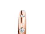 Rose gold Bezel Set Round Diamond Comfort Fit Band_5