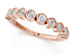 Rose gold Bezel Set Round Diamond Eternity Band_1