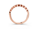 Rose gold Bezel Set Round Diamond Eternity Band_3