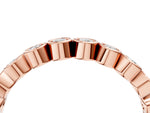 Rose gold Bezel Set Round Diamond Eternity Band_4