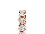 Rose gold Bezel Set Round Diamond Eternity Band_5