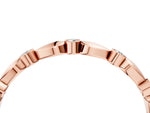 Rose gold Bezel-Set Round Diamond Marquise Eternity Band_4