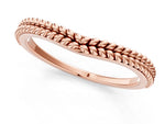 Rose gold Braided Milgrain White Gold Contour Band_1