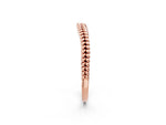Rose gold Braided Milgrain White Gold Contour Band_2