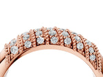 Rose gold Channel Set Round Diamond Dome Band_4