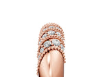 Rose gold Channel Set Round Diamond Dome Band_5