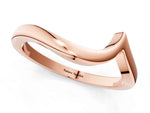 Rose gold Chevron V-Shaped Contour Band_1