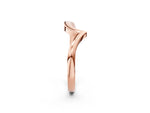 Rose gold Chevron V-Shaped Contour Band_2