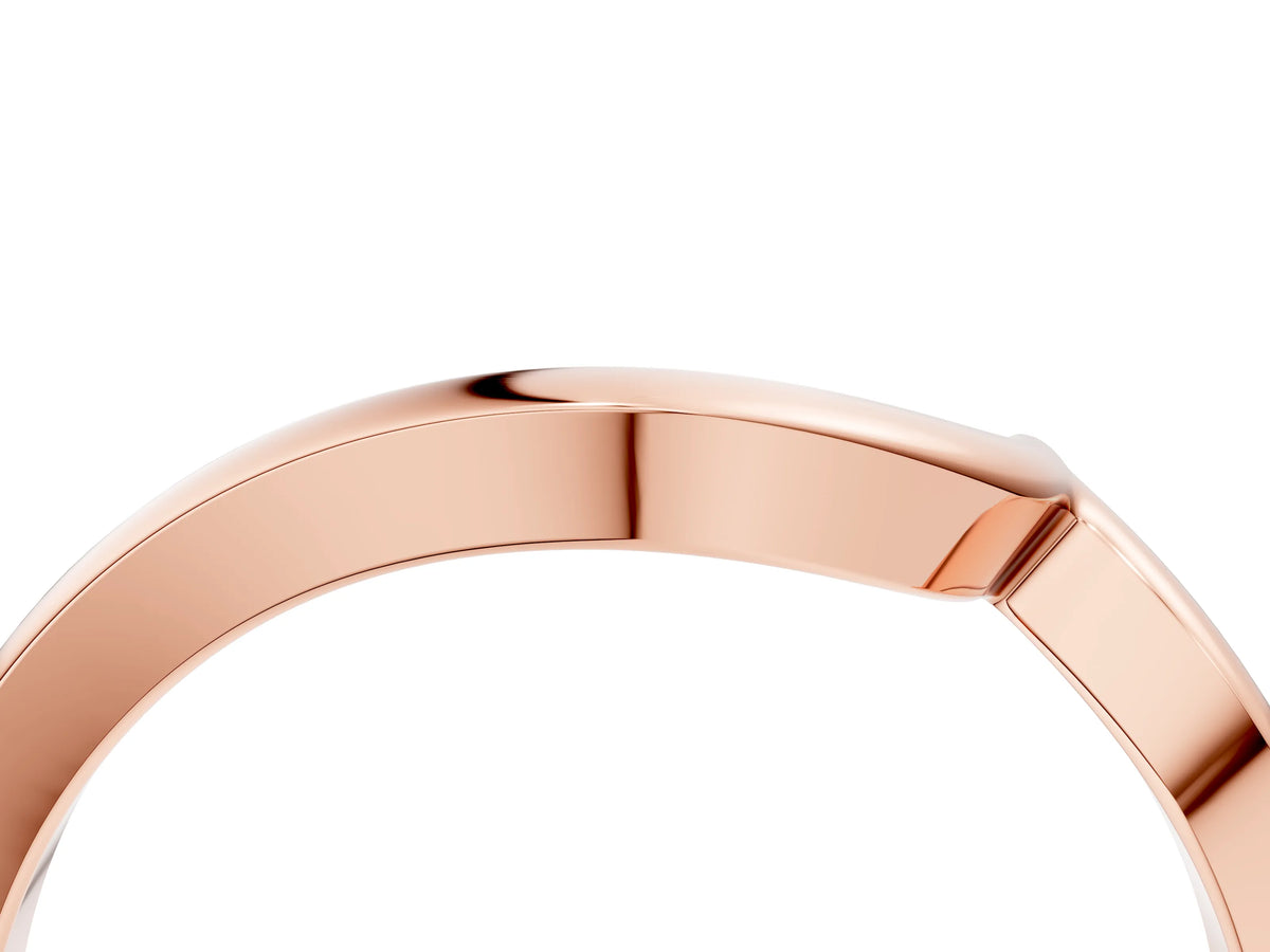 Rose gold Chevron V-Shaped Contour Band_4