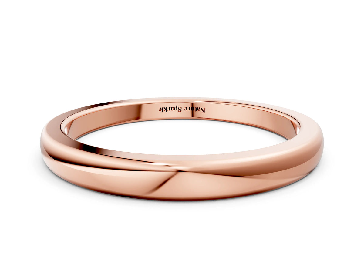 Rose gold Classic Plain Metal Band