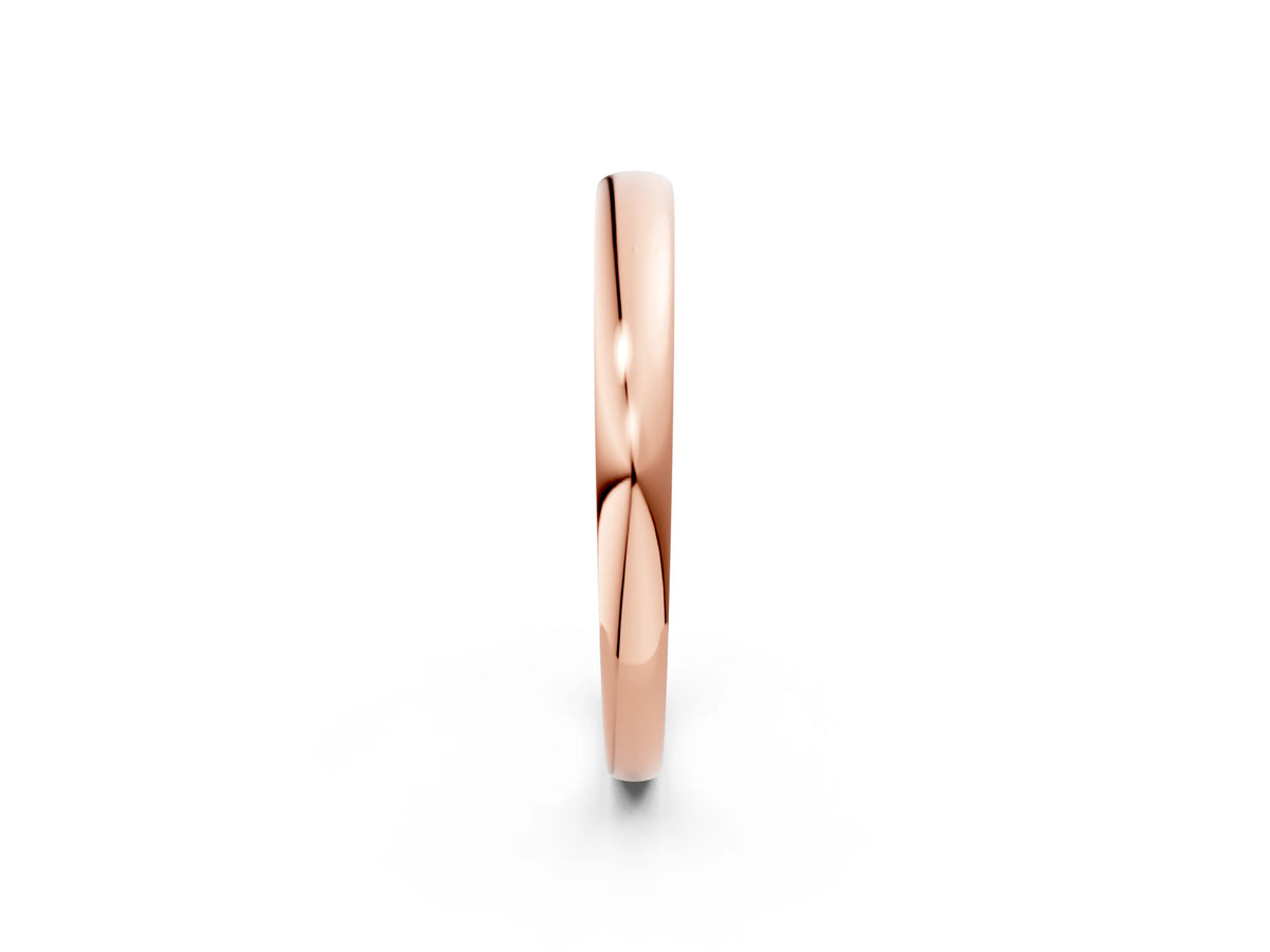 Rose gold Classic Plain Metal Band_2