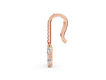 Rose gold Cushion Cut Diamond Multi-Shape Drop Earrings_1