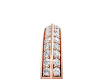Rose gold Double Row Round Diamond Channel Set Eternity Band_5