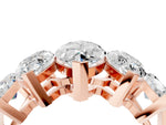 Rose gold Five-Stone Marquise Diamond Prong Set Band_4