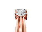 Rose gold Five-Stone Marquise Diamond Split Shank Ring with Shared Prong Setting_5