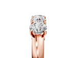 Rose gold Four-Stone Round Cut Diamond Prong-Set White Gold Band_5