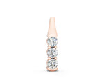 Rose gold Four-Stone Round Diamond Channel-Set Pendant