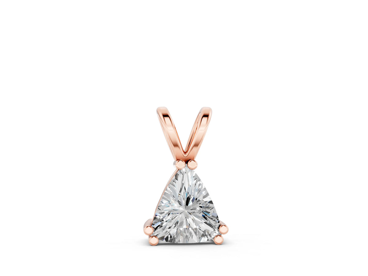 Rose gold Gold Wire Wrapped Calf Crystal Pendant