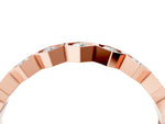 Rose gold Hexagon Pave Diamond Eternity Band with Bezel Setting_4