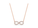 Rose gold Infinity Pendant with Round Cut Diamonds in Pavé Setting_1