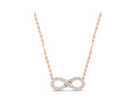 Rose gold Infinity Pendant with Round Diamond Pavé Setting_1