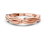 Rose gold Infinity Twisted Plain Band