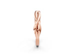 Rose gold Infinity Twisted Plain Band_2